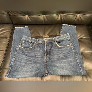 Torrid Feel the Fit‎ Button Fly Crop Jean